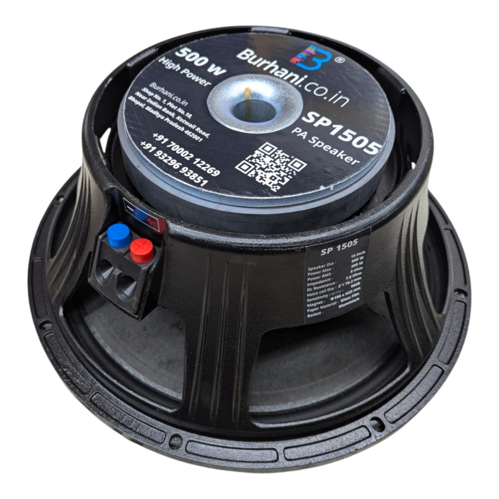 15 inch Mid Range Speaker | Burhani.co.in | 500w Max | 400w RMS